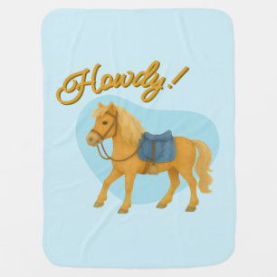 Howdy! Pony Baby Blanket   Gifts for Baby
