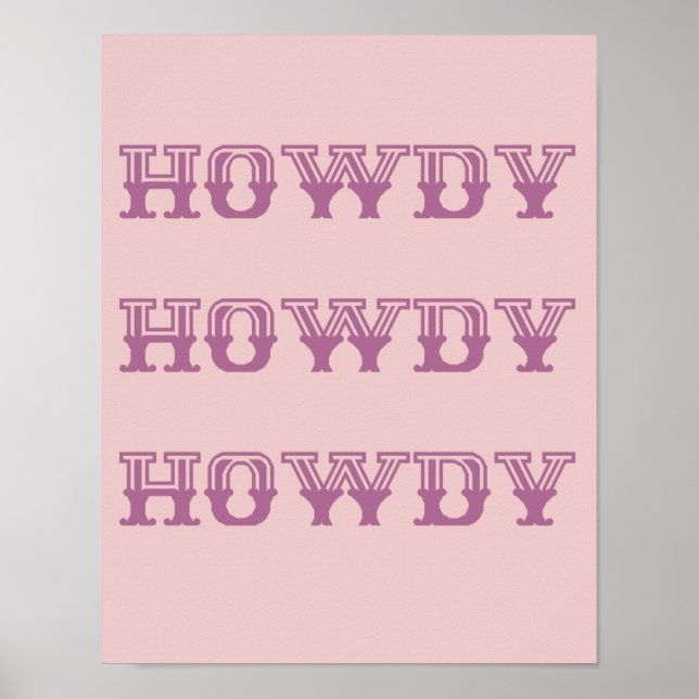 Howdy poster (Front)