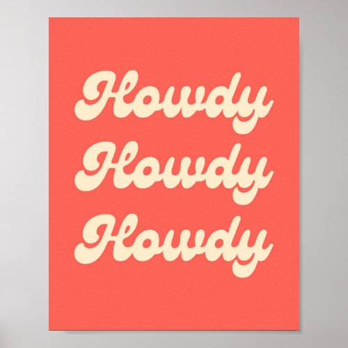 Howdy Poster