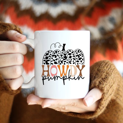 Howdy Pumpkin Fall Coffee Mug