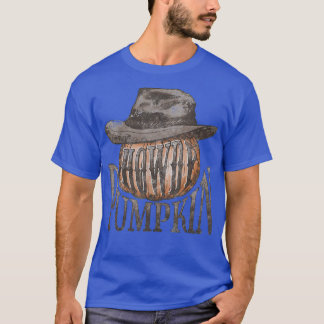 Howdy Pumpkin vintage western Halloween Pumpkin Fa T-Shirt