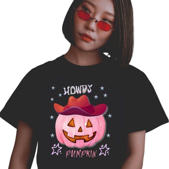 Howdy Pumpkin Y2K Design  T-Shirt (Creator Uploaded)