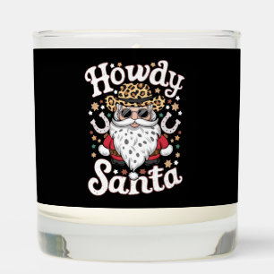 Howdy Santa Western Cowboy Rodeo Christmas Gift Scented Candle