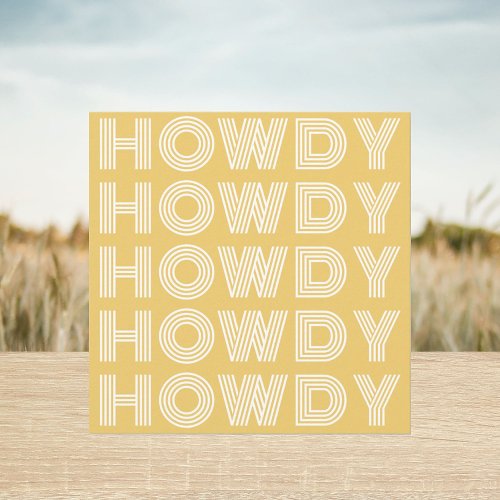 Howdy Southern Charm Greetings Card