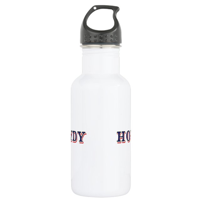 Howdy Stainless Steel Water Bottle (Front)