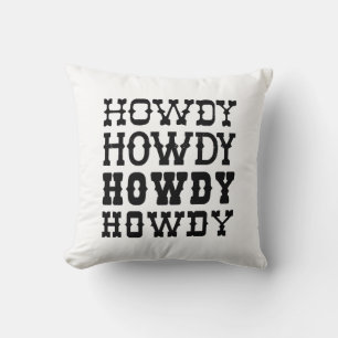 Howdy Throw Pillow