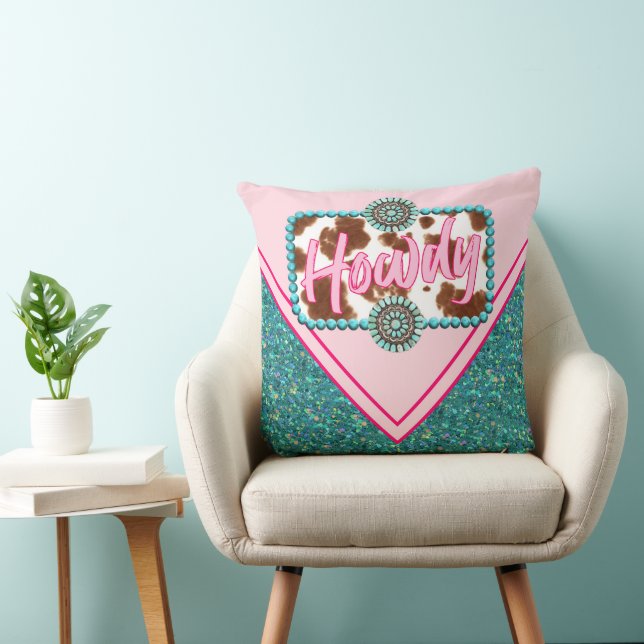Howdy Throw Pillow (Chair)