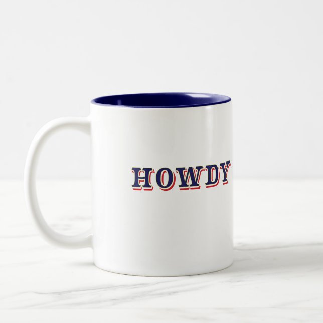 Howdy Two-Tone Coffee Mug (Left)