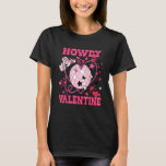 Howdy Valentine Disco Heart Groovy Vibes Western C T-Shirt