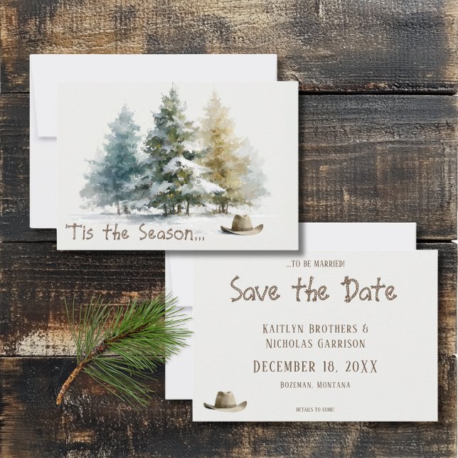 Howdy Western Rustic Watercolor Save The Date (Creator Uploaded)