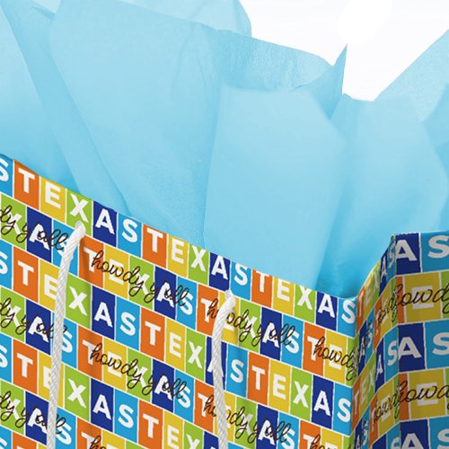 Howdy Yall Colorful Texas Medium Gift Bag