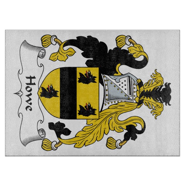 Howe Family Crest Cutting Board (Front)