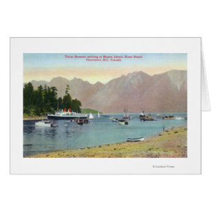 Howe Sound View of Union Steamer at Bowen Island Cards