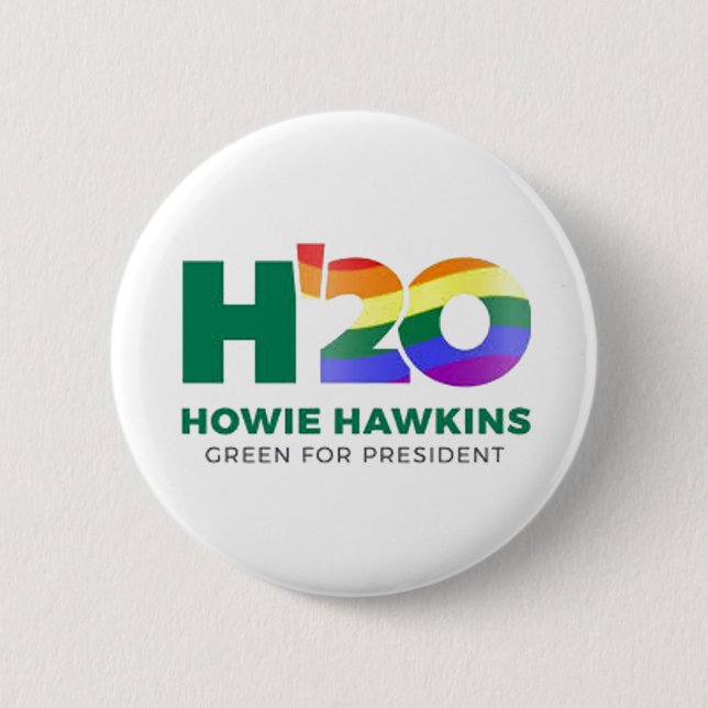 Howie Hawkins 2020 Button (Front)