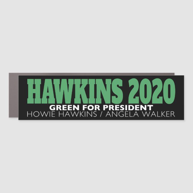 Howie Hawkins 2020 Car Magnet (Front)