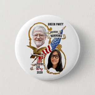 Howie Hawkins / Jia Lee 2020 Button