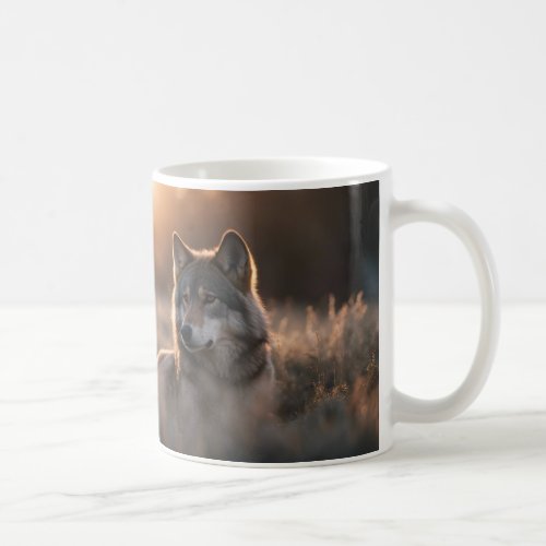 Howl at the Dawn with the Two Wolf Sunrise Mug