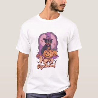 Howl O Ween Funny Pun Rottweiler  T-Shirt