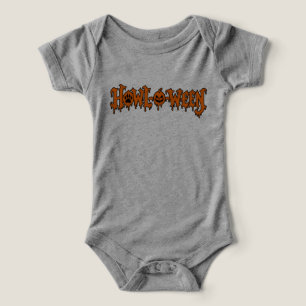 Howl-O-Ween Halloween Cute Dog Paw Pumpkin Baby Infant T-shirt