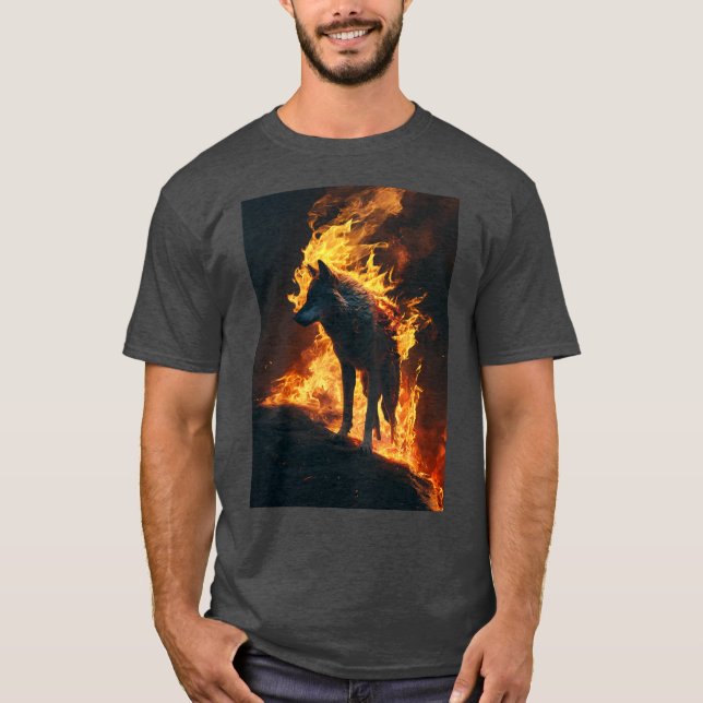 Howl of the Flames,Ignite the Wolf T-Shirt (Front)