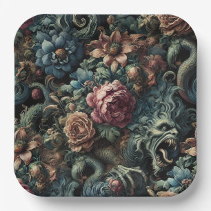 Howl of the Gilded Wild – Gothic Mythical  Paper Plates