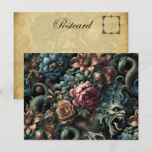 Howl of the Gilded Wild – Gothic Victorian Holiday Postcard