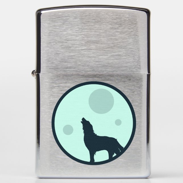 Howl to the Moon Zippo Lighter (Front)