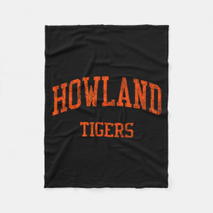 Howland High School Hs Warren Oh Vintage Srts  Fleece Blanket