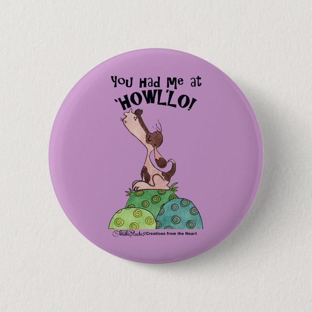 Howler Dog Button (Front)