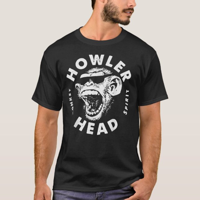 Howler Head Monkey Kentucky Bourbon Whiskey Essent T-Shirt (Front)