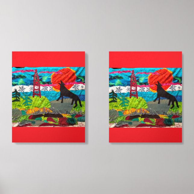 Howler, Wolf. Foam Core Photo Tile (Front Set)