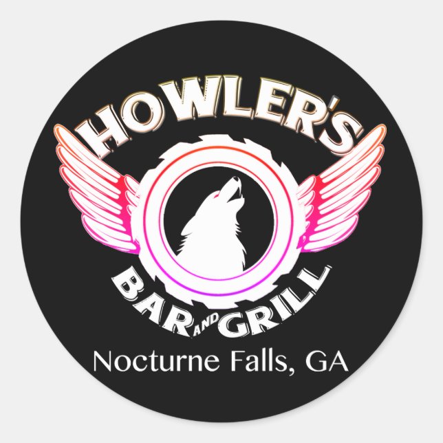 Howler's Decal Classic Round Sticker (Front)