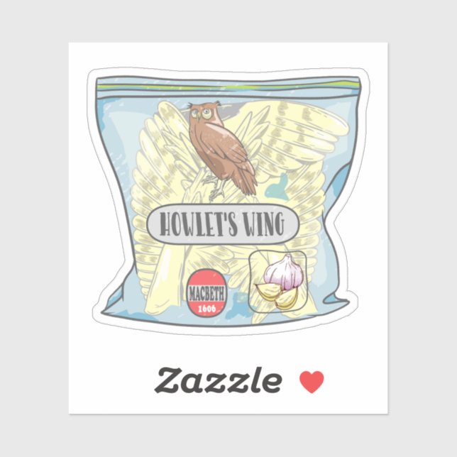 HOWLETS WING Macbeth witches spell. Sticker (Sheet)