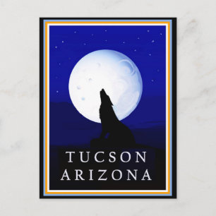 Howlin Coyote - Tucson Arizona Postcard