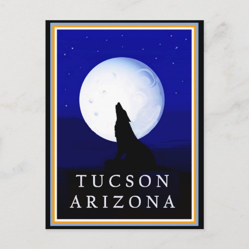 Howlin Coyote _ Tucson Arizona Postcard