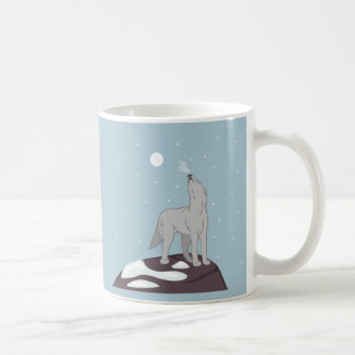 Howling Arctic Wolf Coffee Mug