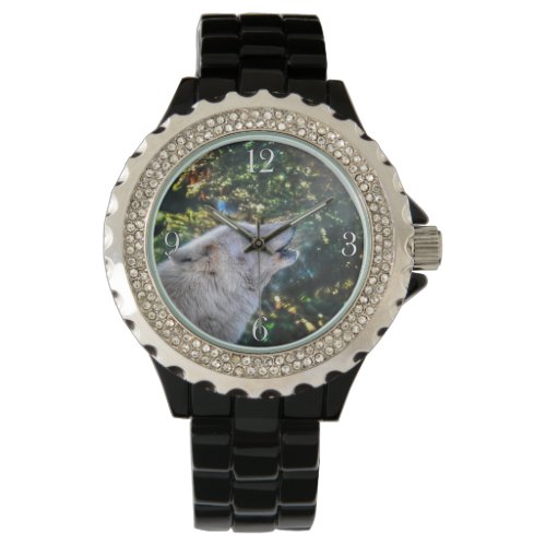 Howling Arctic Wolf Nature and Wildlife Design Watch