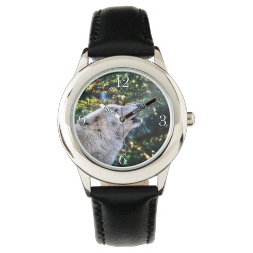 Howling Arctic Wolf Nature and Wildlife Design Watch