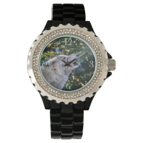 Howling Arctic Wolf Nature and Wildlife Design Watch