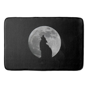 HOWLING AT THE MOON BATHROOM MAT