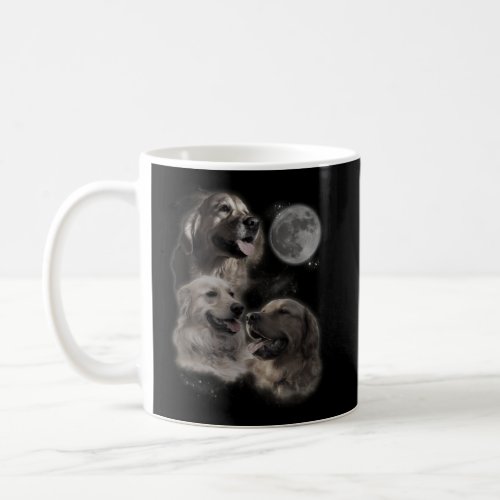 Howling At The Moon _ Golden Retriever Coffee Mug