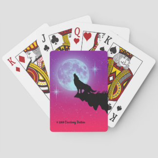 Howling at the Moon Poker Cards