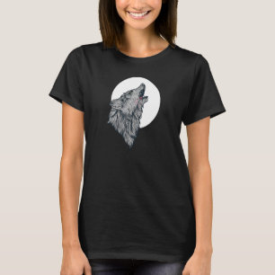 Howling At The Moon Wolves Wolf 5 T-Shirt