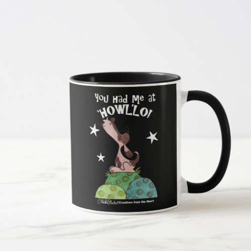 Howling Basset Hound Night Mug