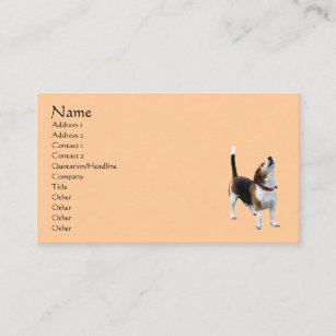 Howling Beagle Dog Animal Business Card