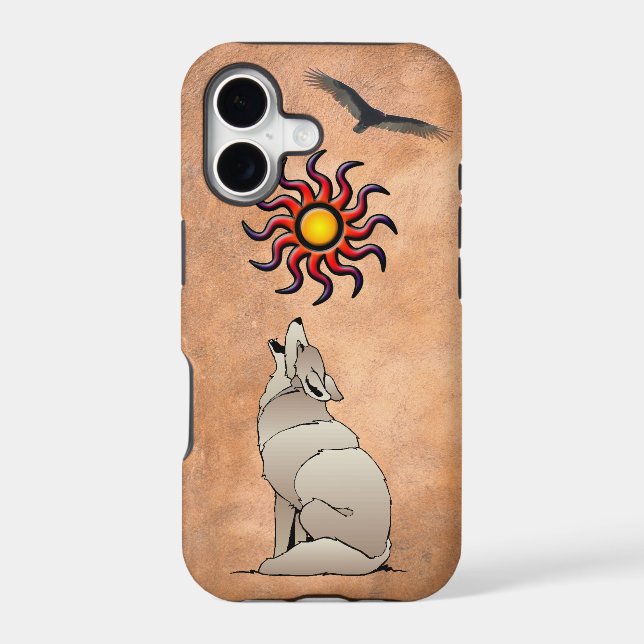 HOWLING COYOTE IPHONE CASE (Back)