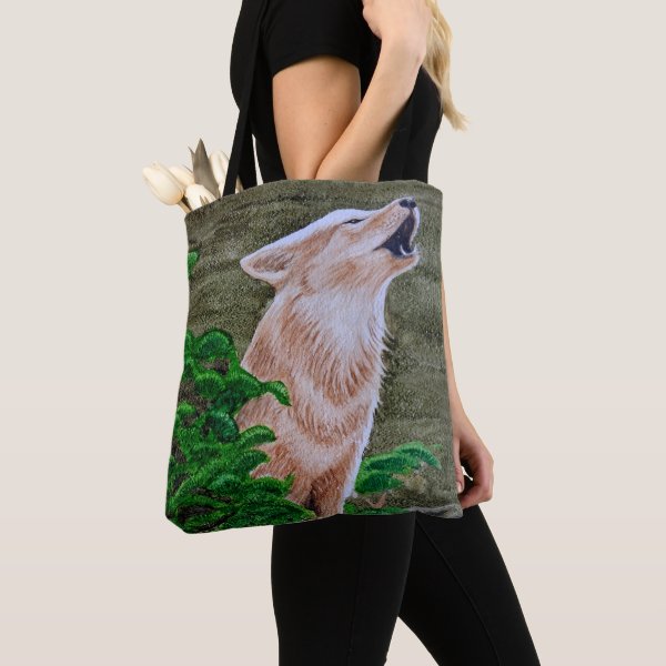 Howling Coyote Tote Bag