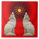 Howling Coyotes Ceramic Tile at Zazzle