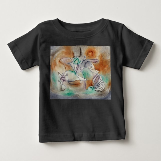 Howling Dog by Paul Klee Baby T-Shirt (Front)