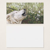 Howling gray wolf (Front & Back)
